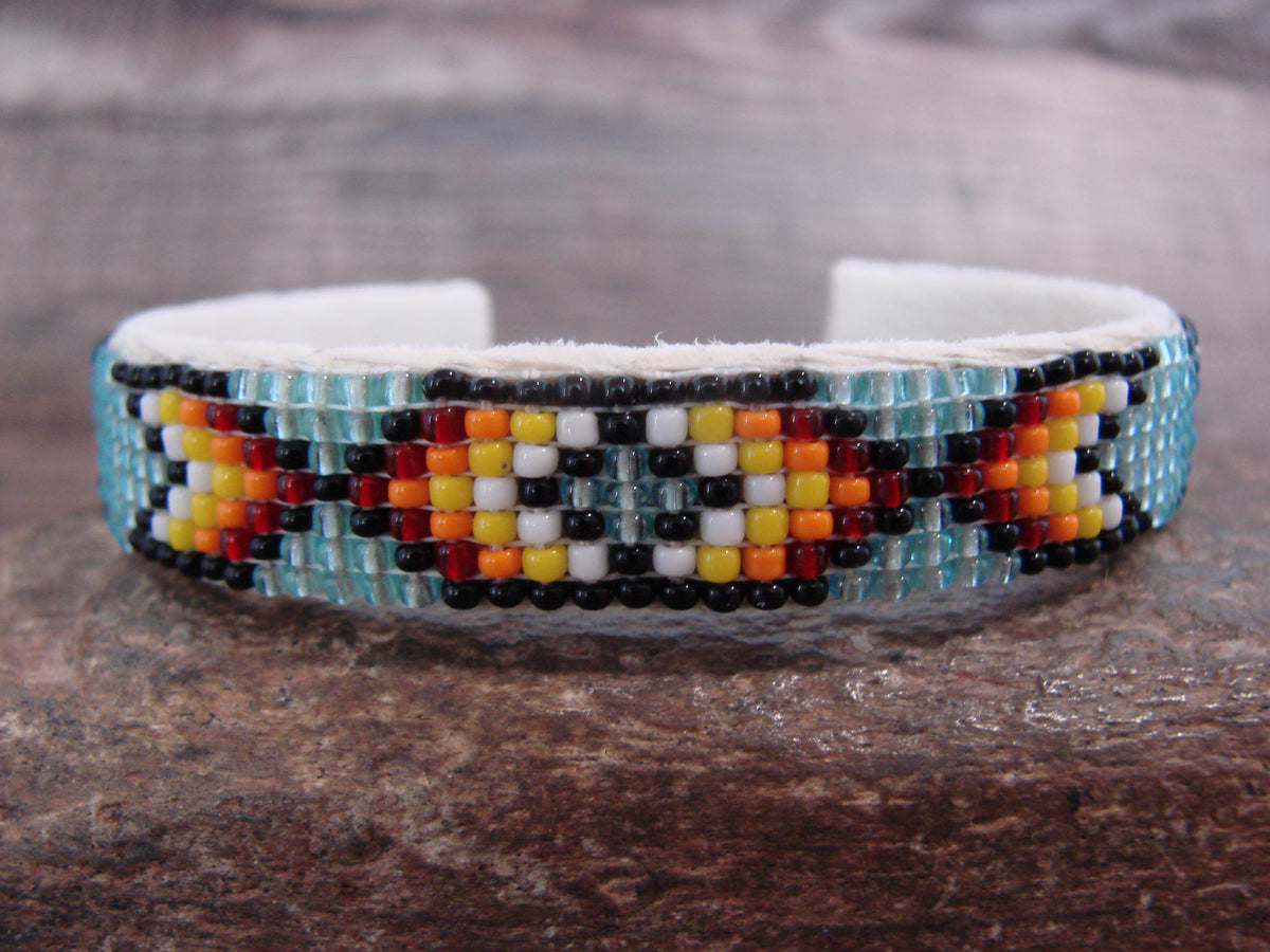 Native American Hand Beaded 1/2" Bracelet by Cleveland