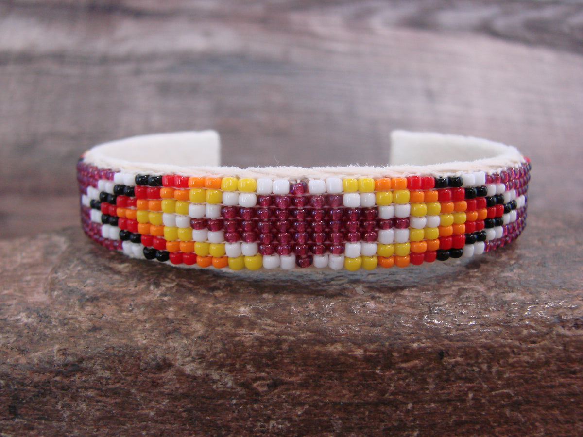 Native American Hand Beaded 1/2" Bracelet by Cleveland