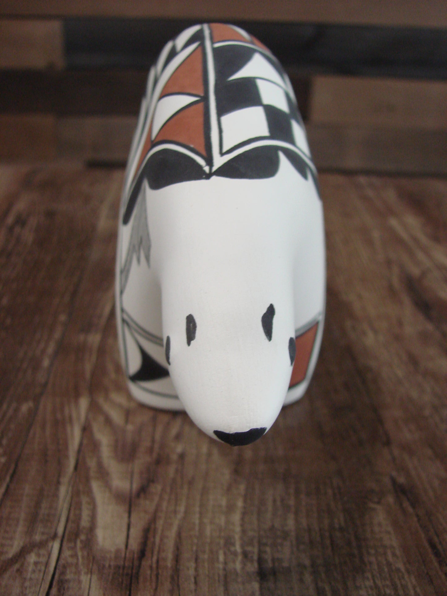 Native American Hand Painted Acoma Bear Pottery by Kuutimaitsa