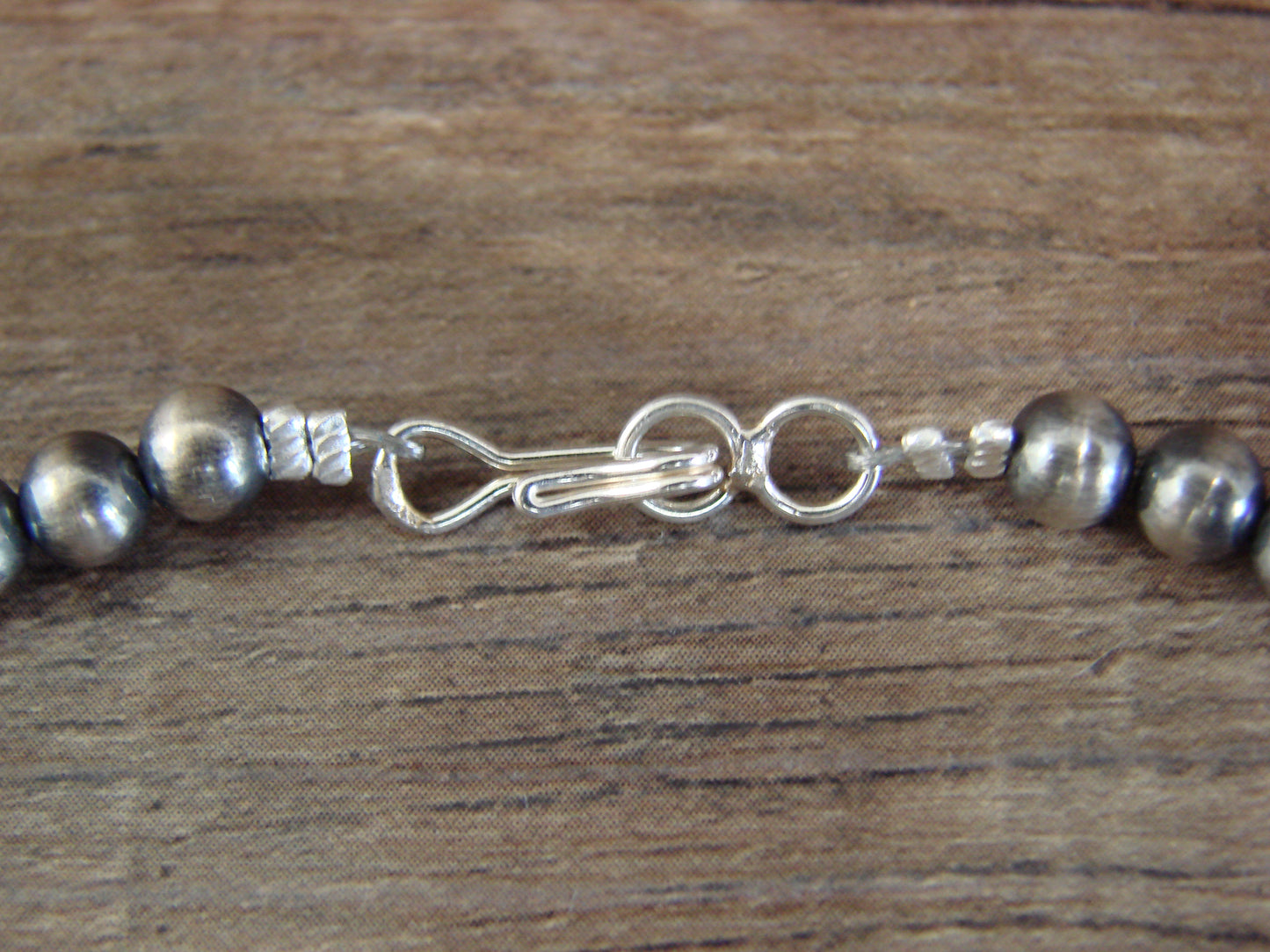 Native American 16" Sterling Silver & Turquoise Horse Necklace by Delgarito