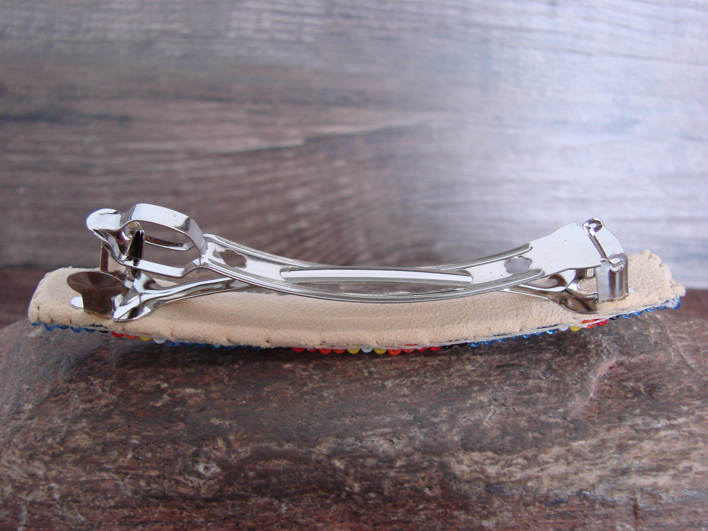 Native American Hand Beaded Hair Barrette by Cleveland