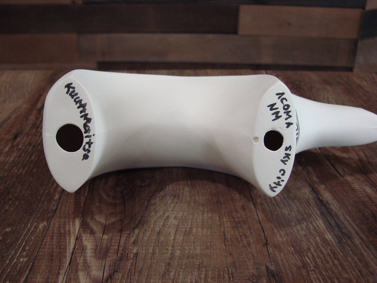 Native American Hand Painted Acoma Bear Pottery by Kuutimaitsa