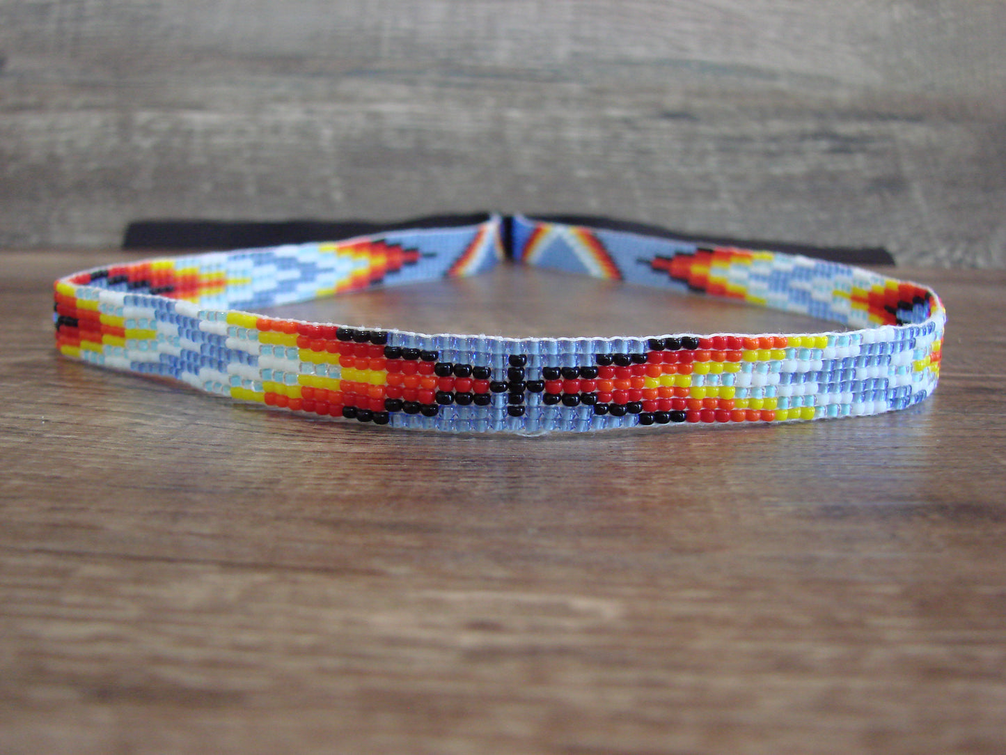 Navajo Indian Hand Beaded 1/2" Hat Band by Cleveland