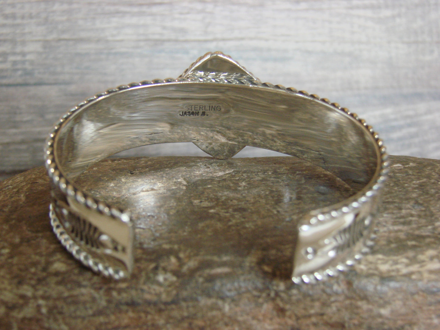 Native American Sterling Silver & Turquoise Bracelet by Bahe