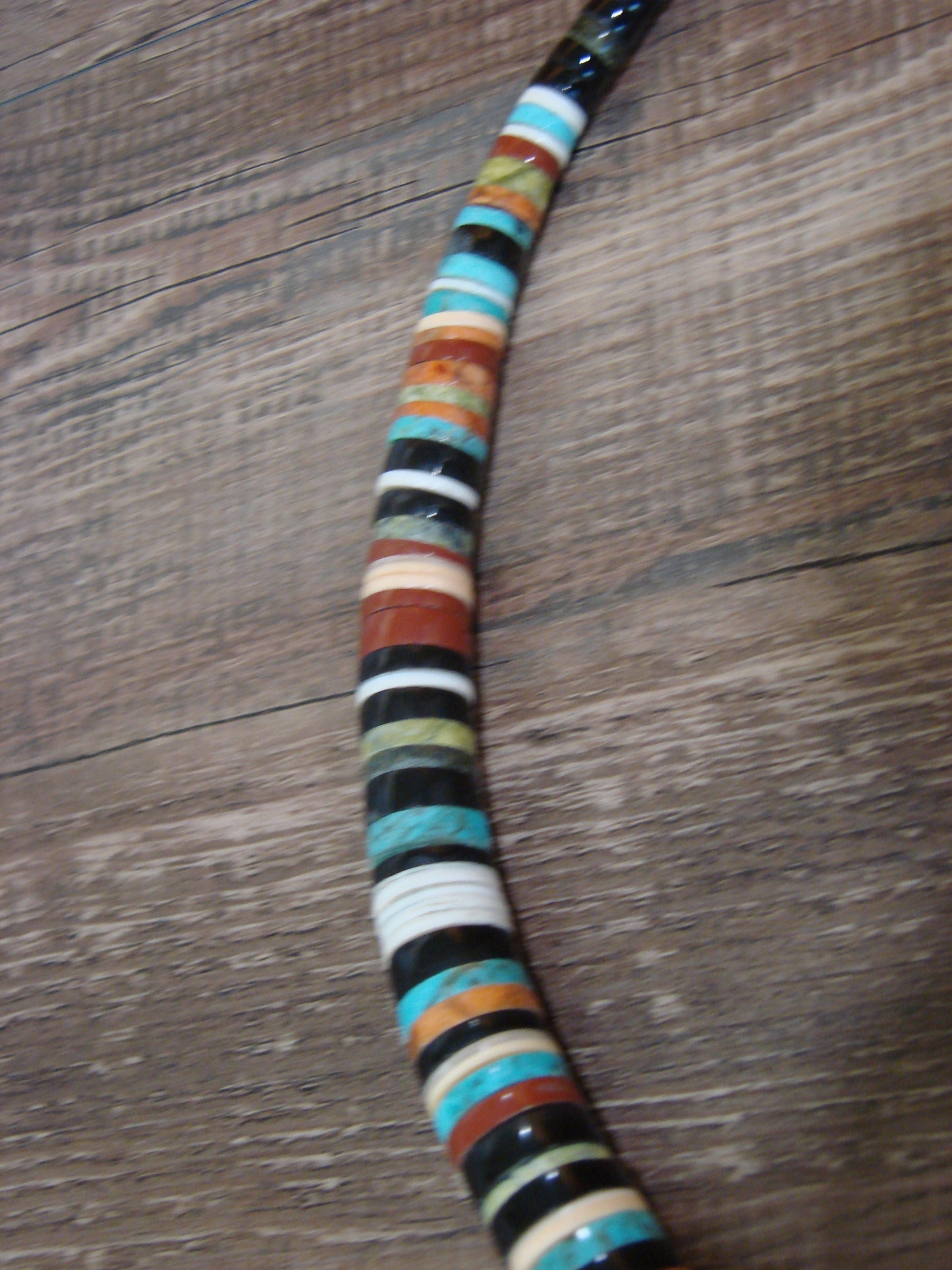 Native American Multi Stone 22" Heishi Necklace by Calabaza