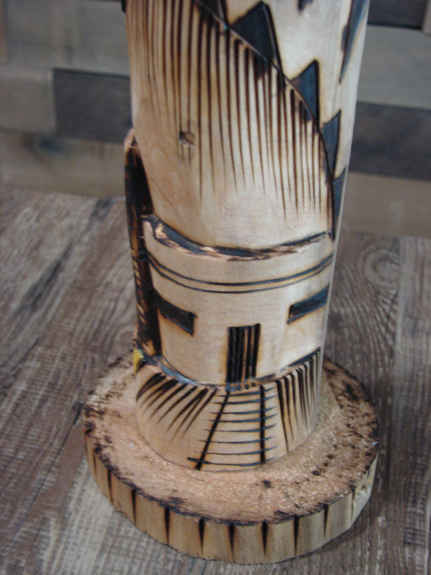 Native American Long Hair Shalako Kachina Signed JT