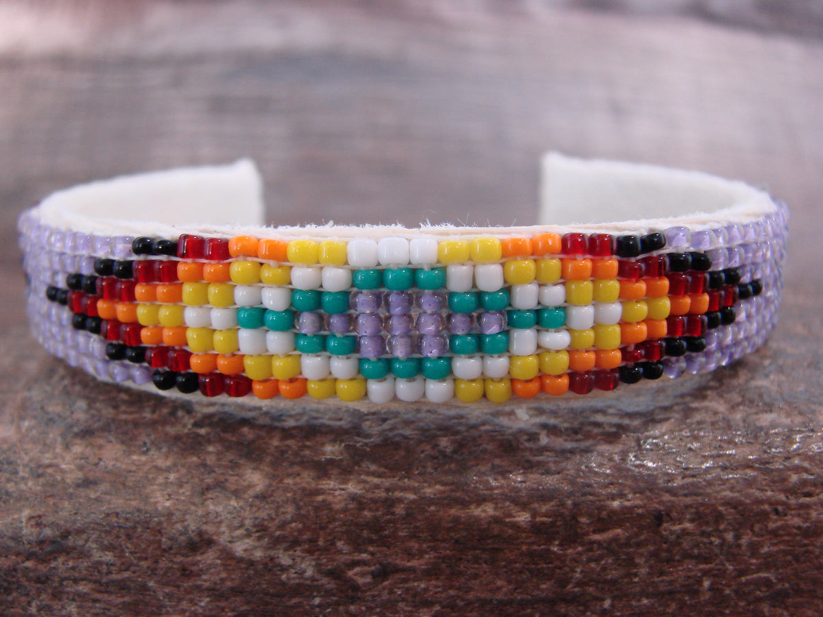 Native American Hand Beaded 1/2" Bracelet by Cleveland