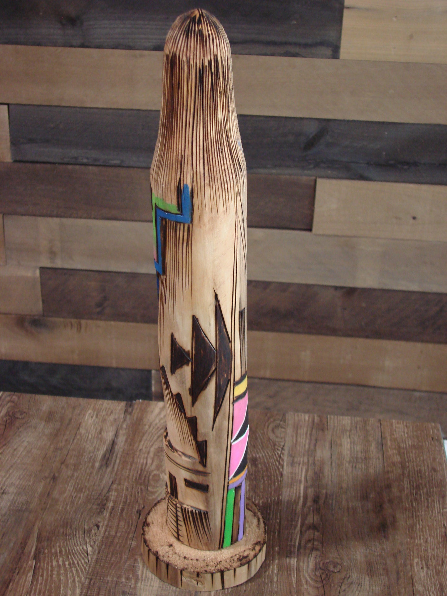 Native American Long Hair Shalako Kachina Signed JT