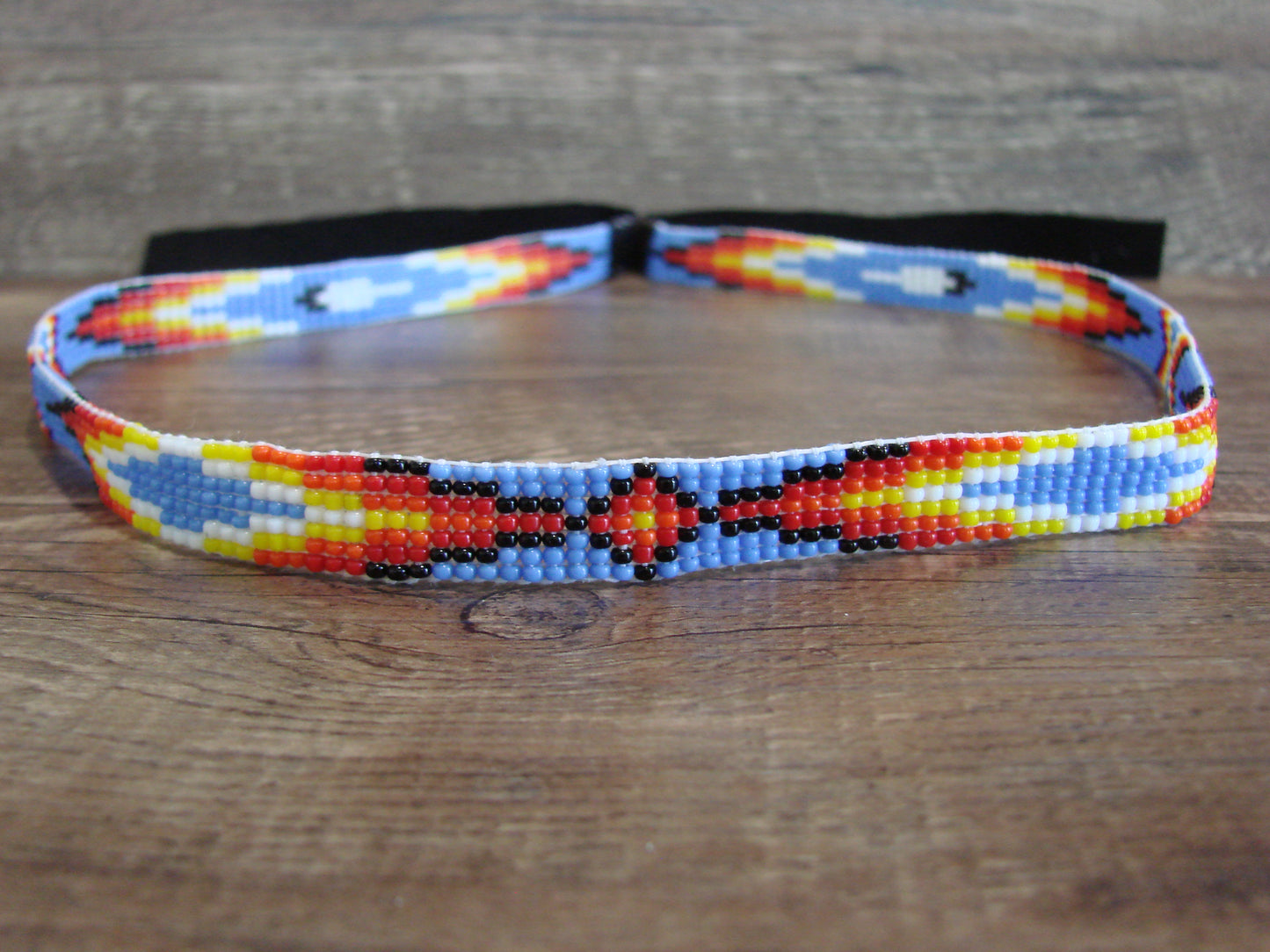 Navajo Indian Hand Beaded 1/2" Hat Band by Cleveland