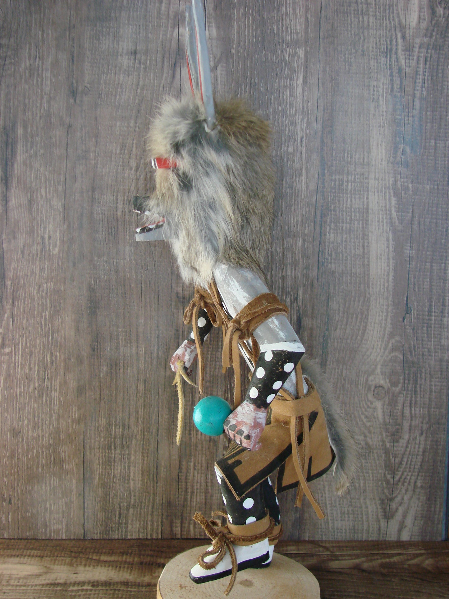 Native American Wolf Kachina Dancer Signed Tsosie