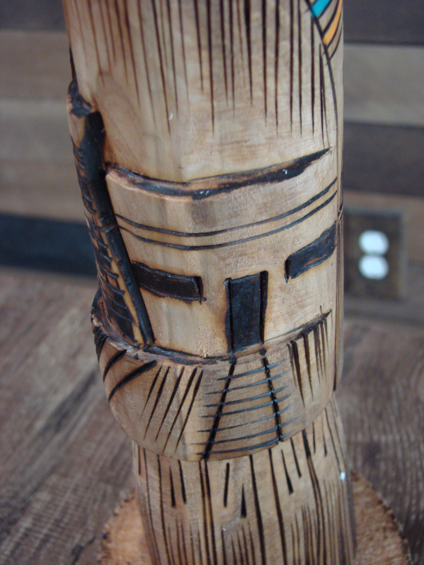 Native American Long Hair Shalako Kachina Signed JT