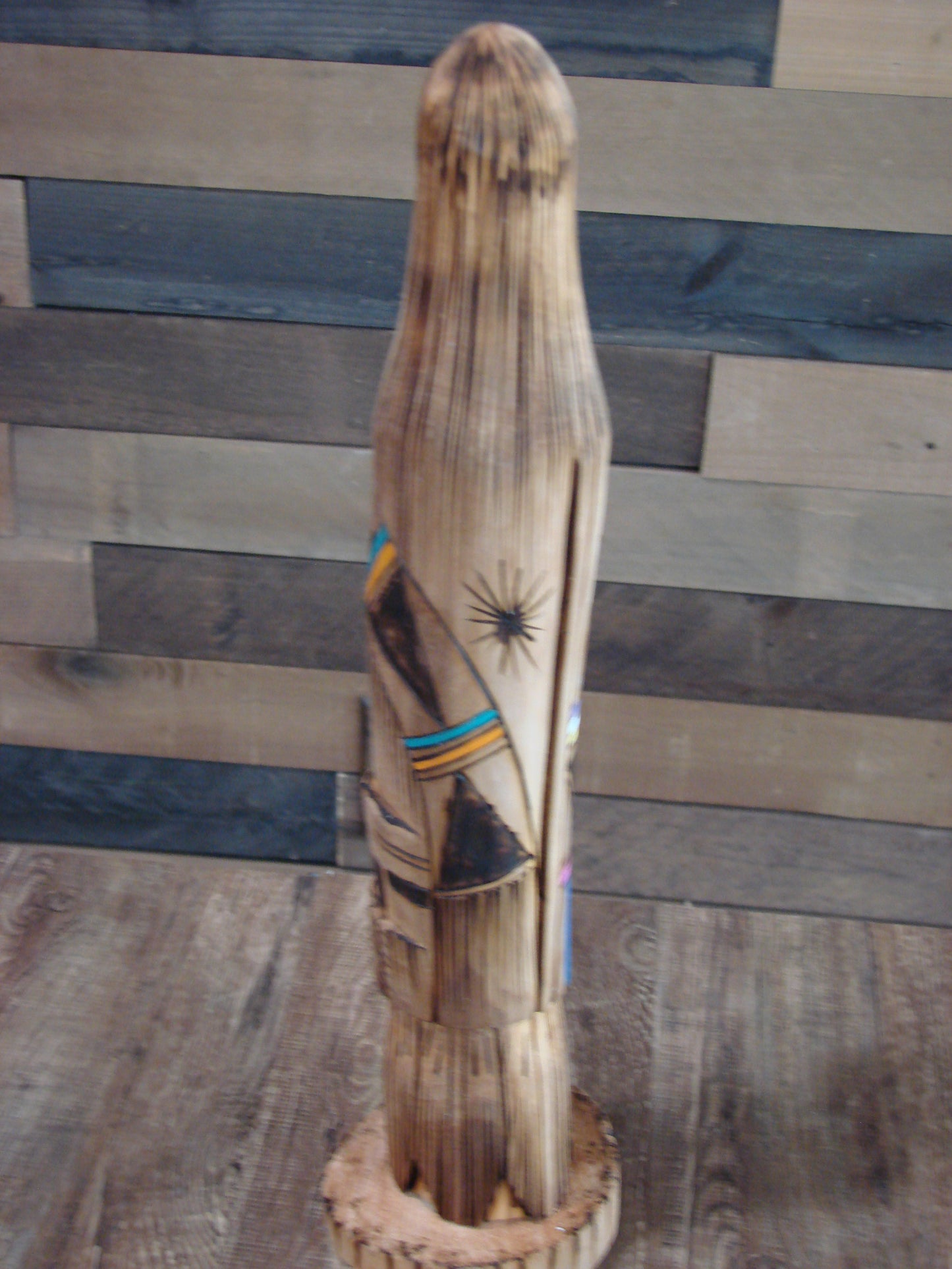 Native American Long Hair Shalako Kachina Signed JT