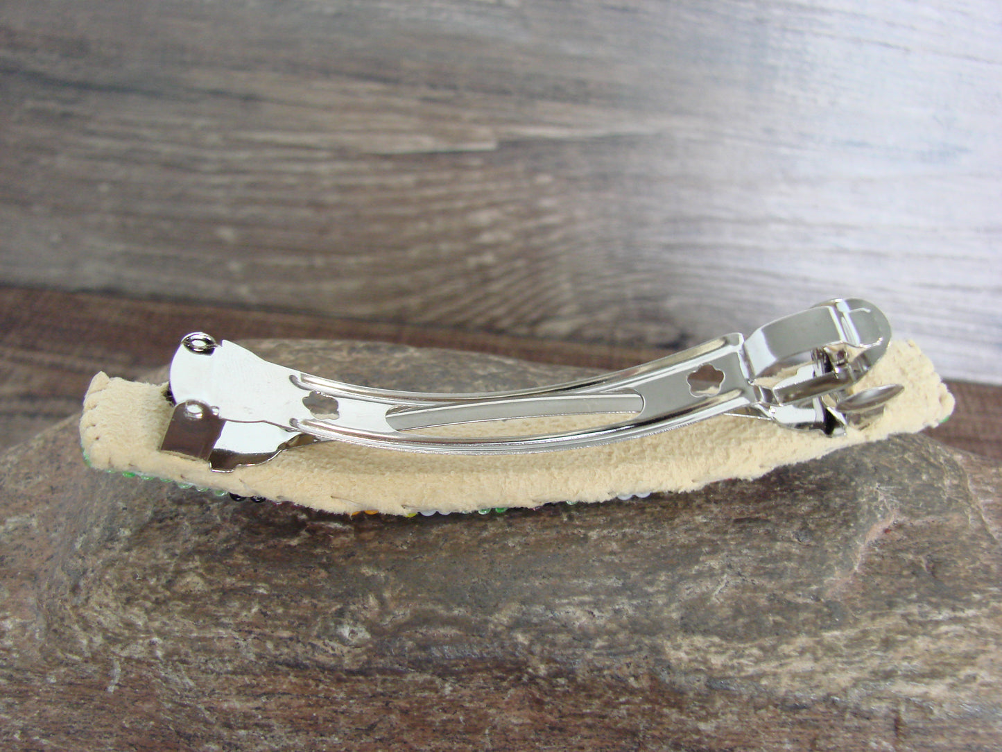 Native American Hand Beaded Hair Barrette by Cleveland