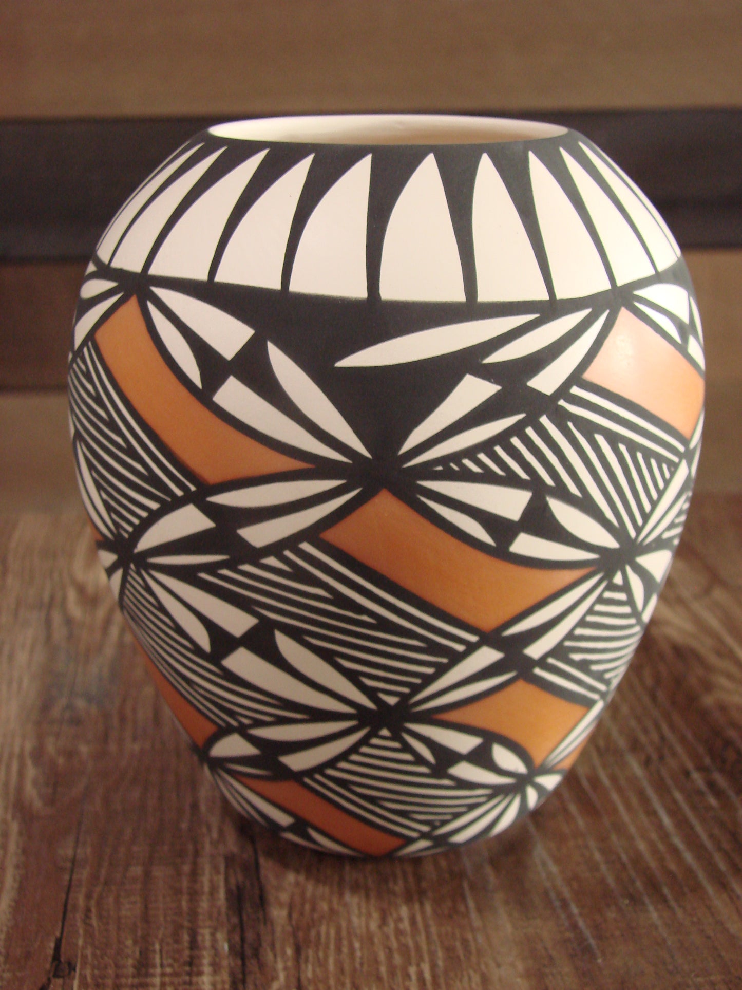 Native American Hand Painted Fine Line Acoma Pottery by Waconda