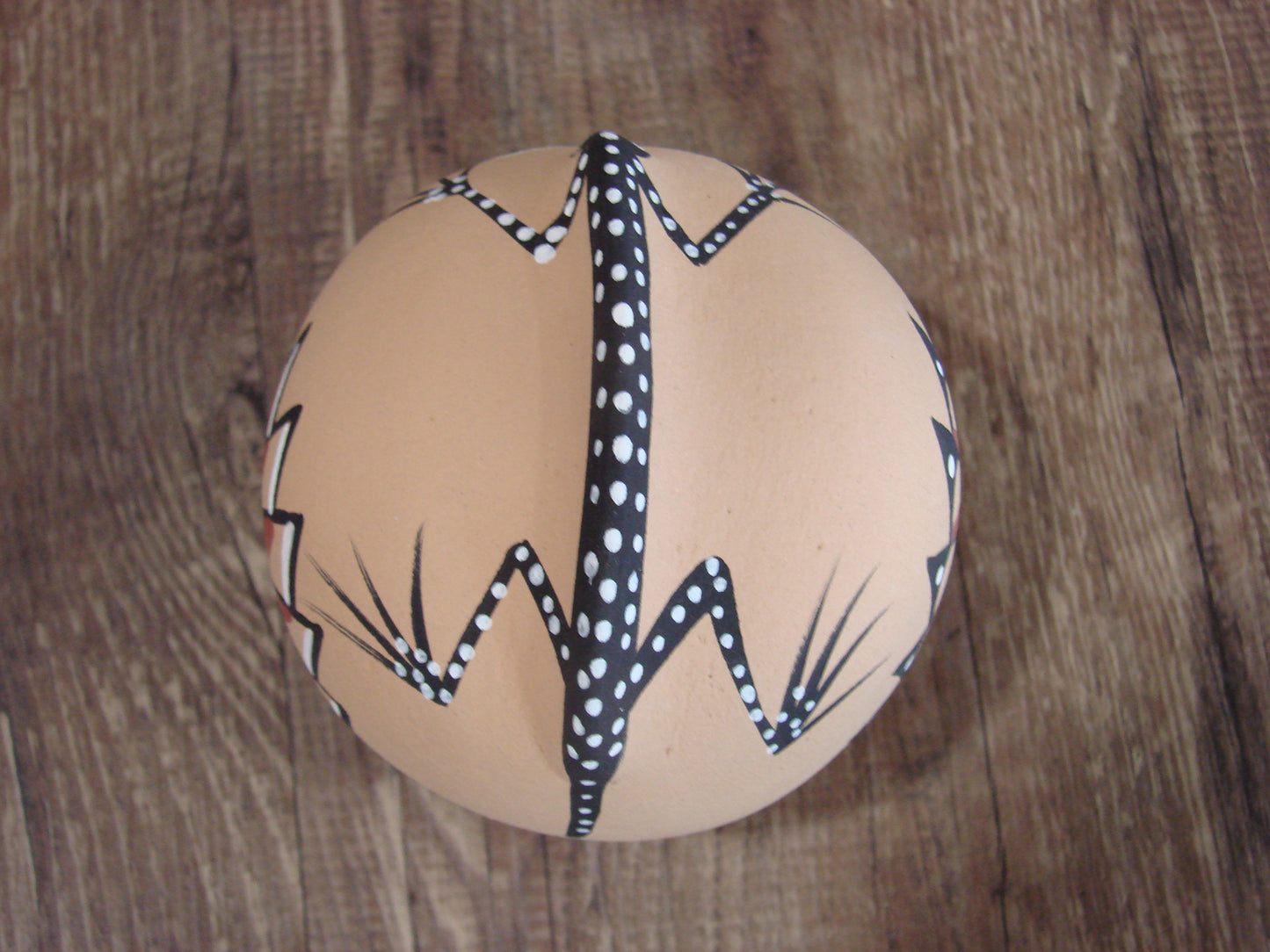 Native American Jemez Indian Handmade Clay Lizard Seed Pot by Chinana