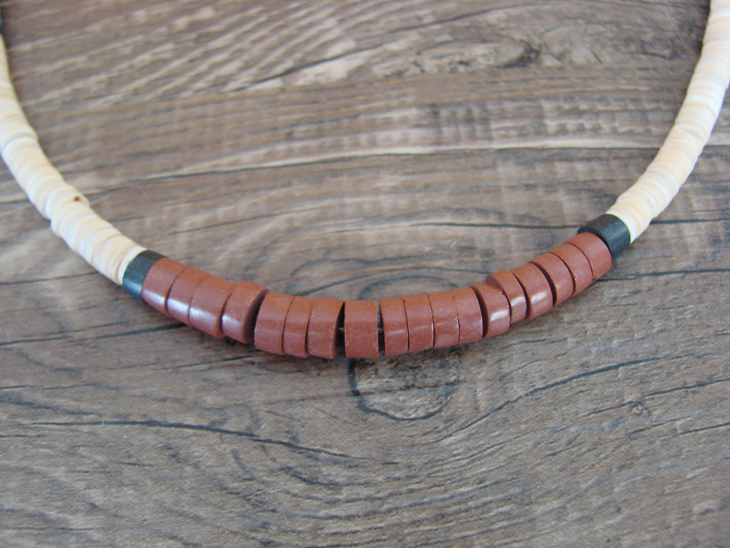 Native American 19" Santo Domingo Multi Stone Heishi Necklace - Crespin
