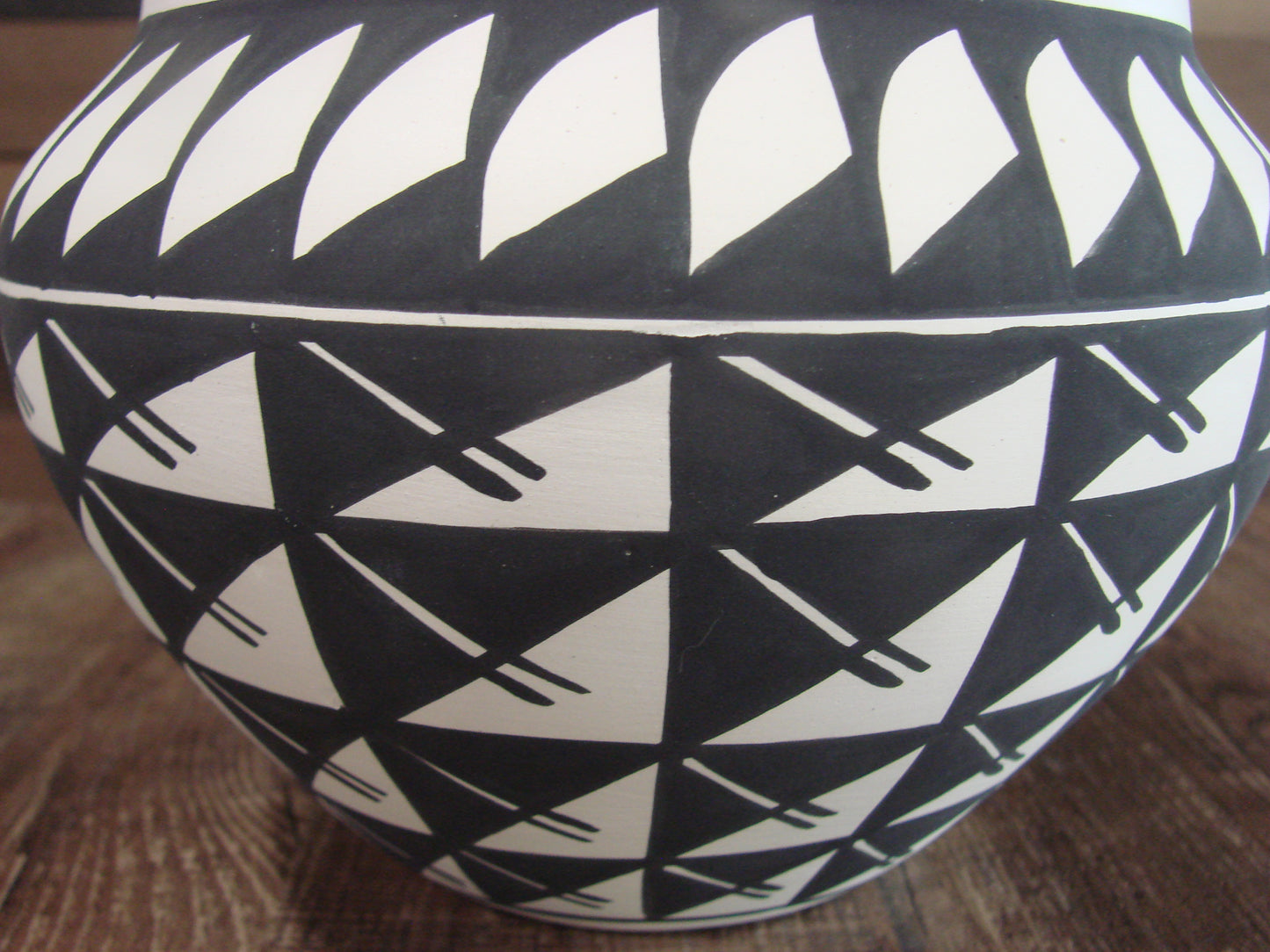 Native American Acoma Fine Line Hand Painted Pottery by Concho