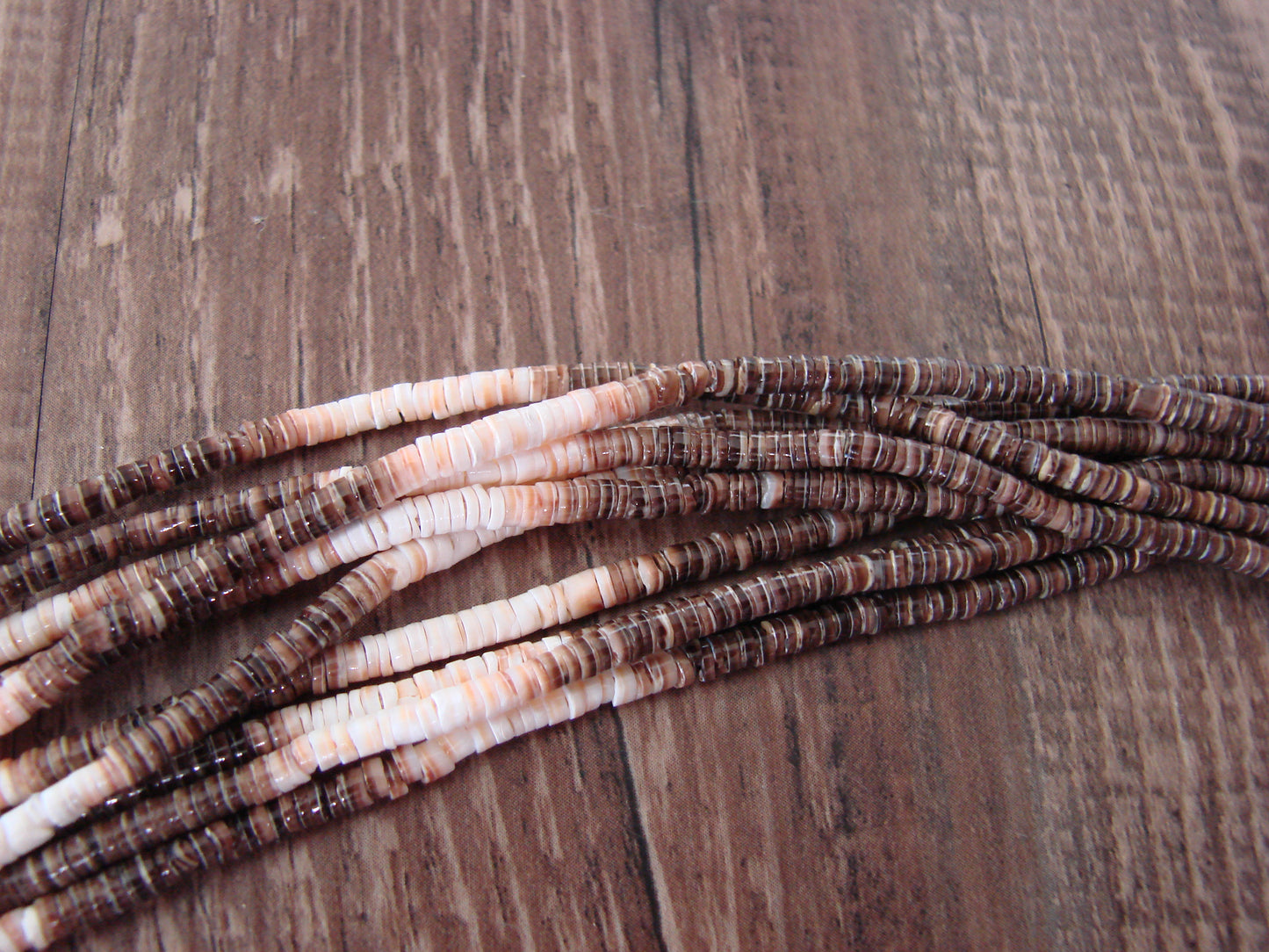 Santo Domingo 10 Strand 18" Heishi Necklace by Ramona Bird