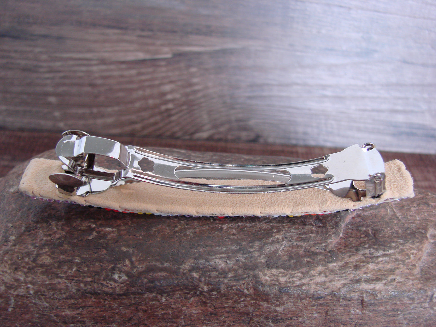 Native American Hand Beaded Hair Barrette by Cleveland