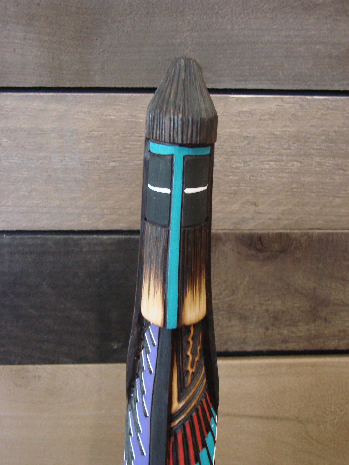 Native American Long Hair Shalako Kachina Signed AW