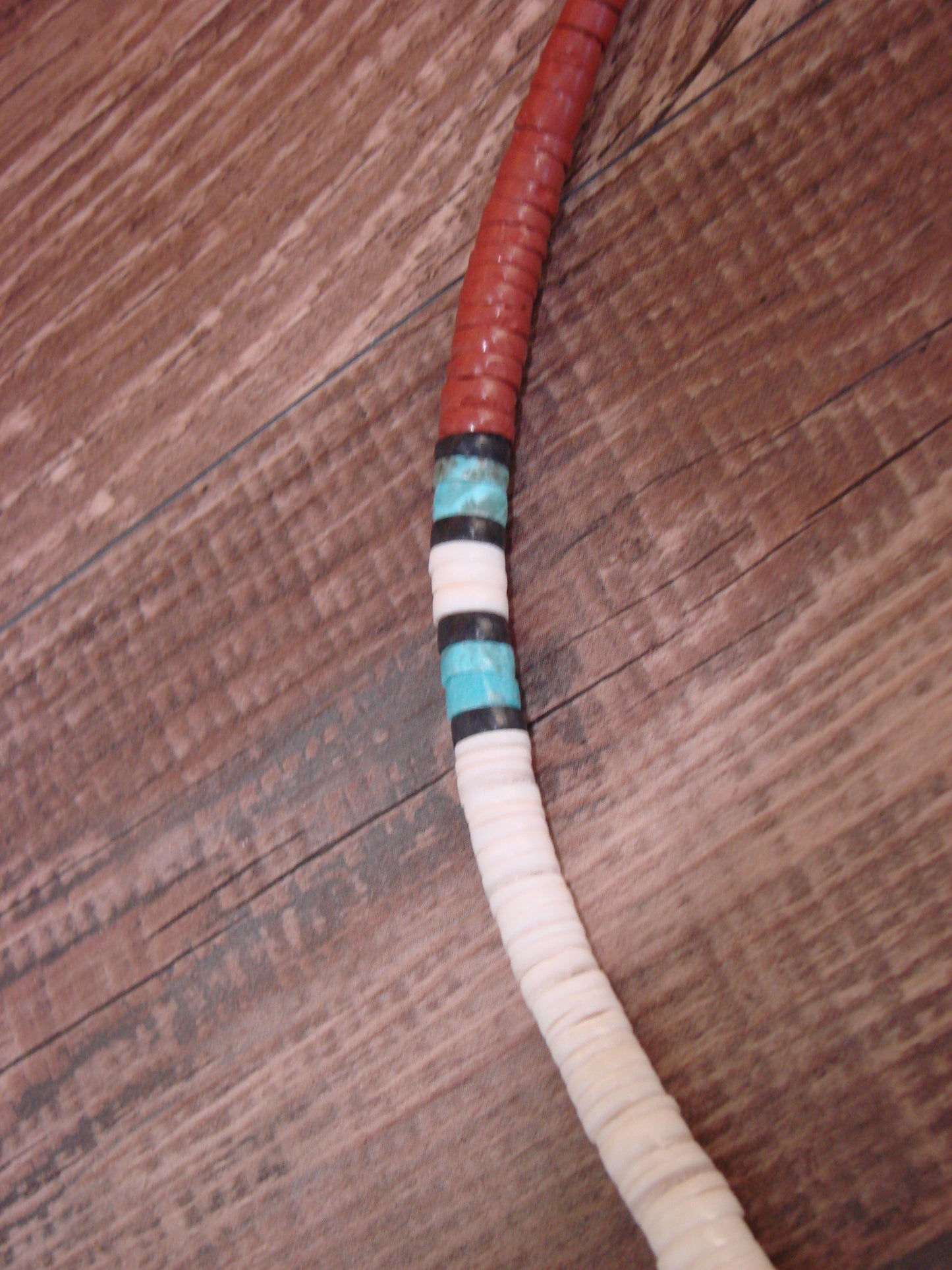 Native American 19" Santo Domingo Multi Stone Heishi Necklace - Crespin