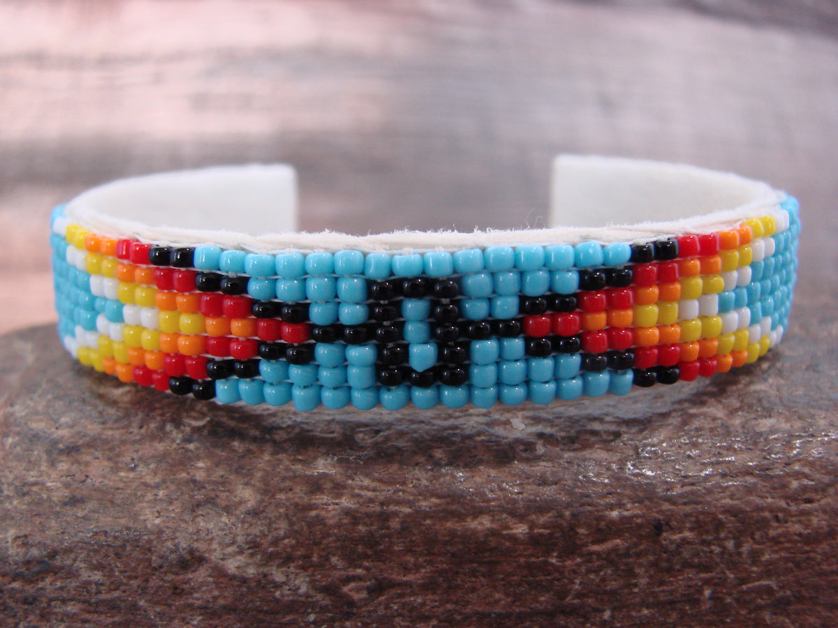 Native American Hand Beaded 1/2" Bracelet by Cleveland