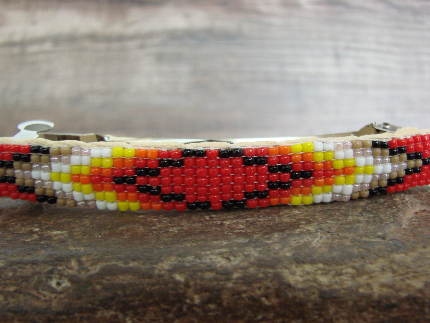 Native American Hand Beaded Hair Barrette by Cleveland