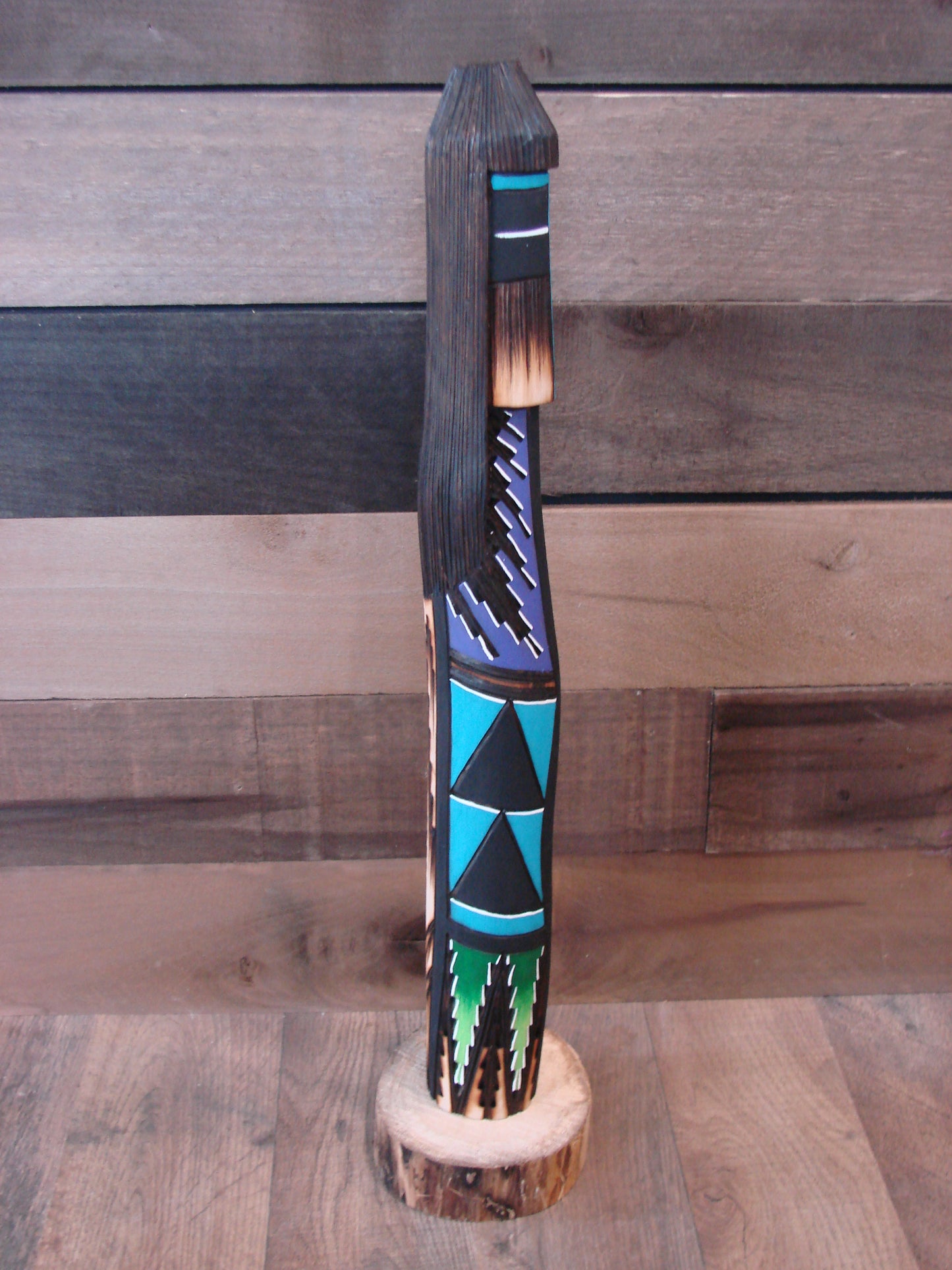 Native American Long Hair Shalako Kachina Signed AW