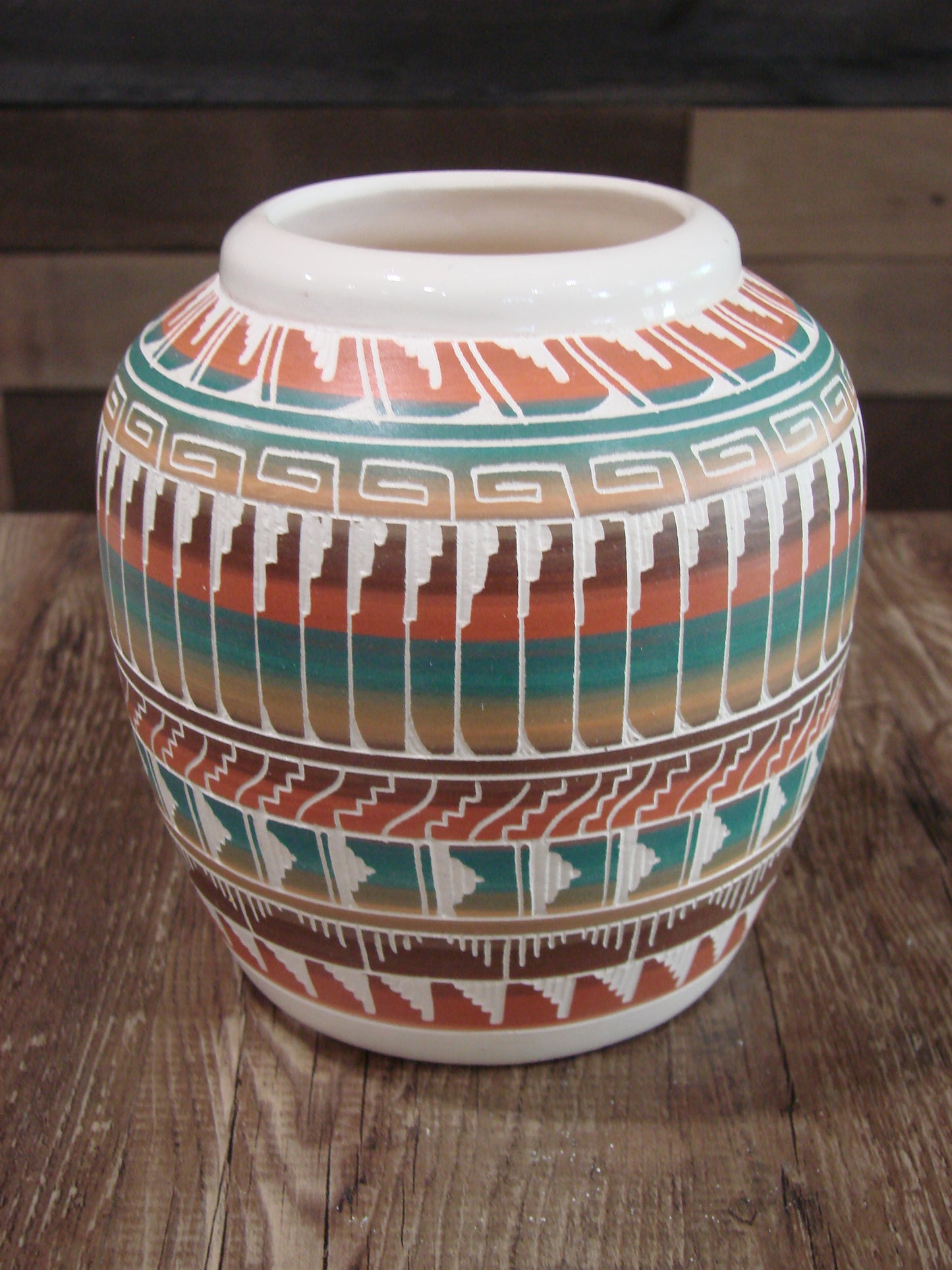 Native American Hand Etched & Hand Painted Pottery - Gilmore