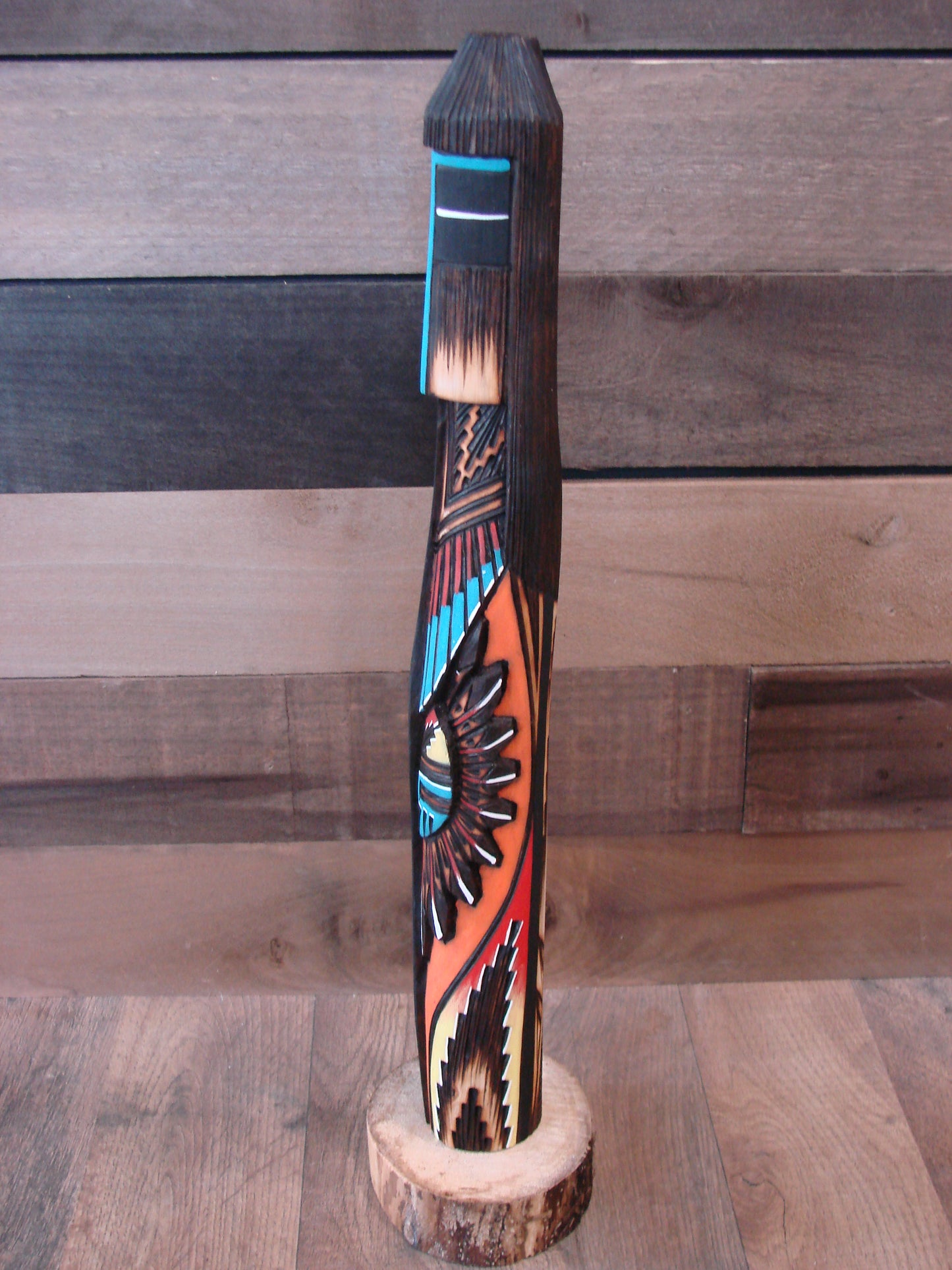 Native American Long Hair Shalako Kachina Signed AW