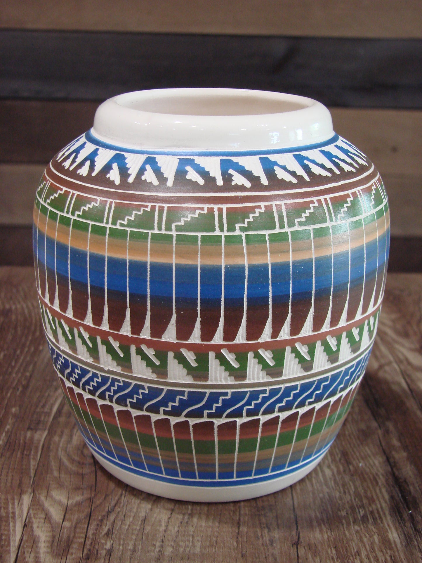 Native American Hand Etched & Hand Painted Pottery - Gilmore