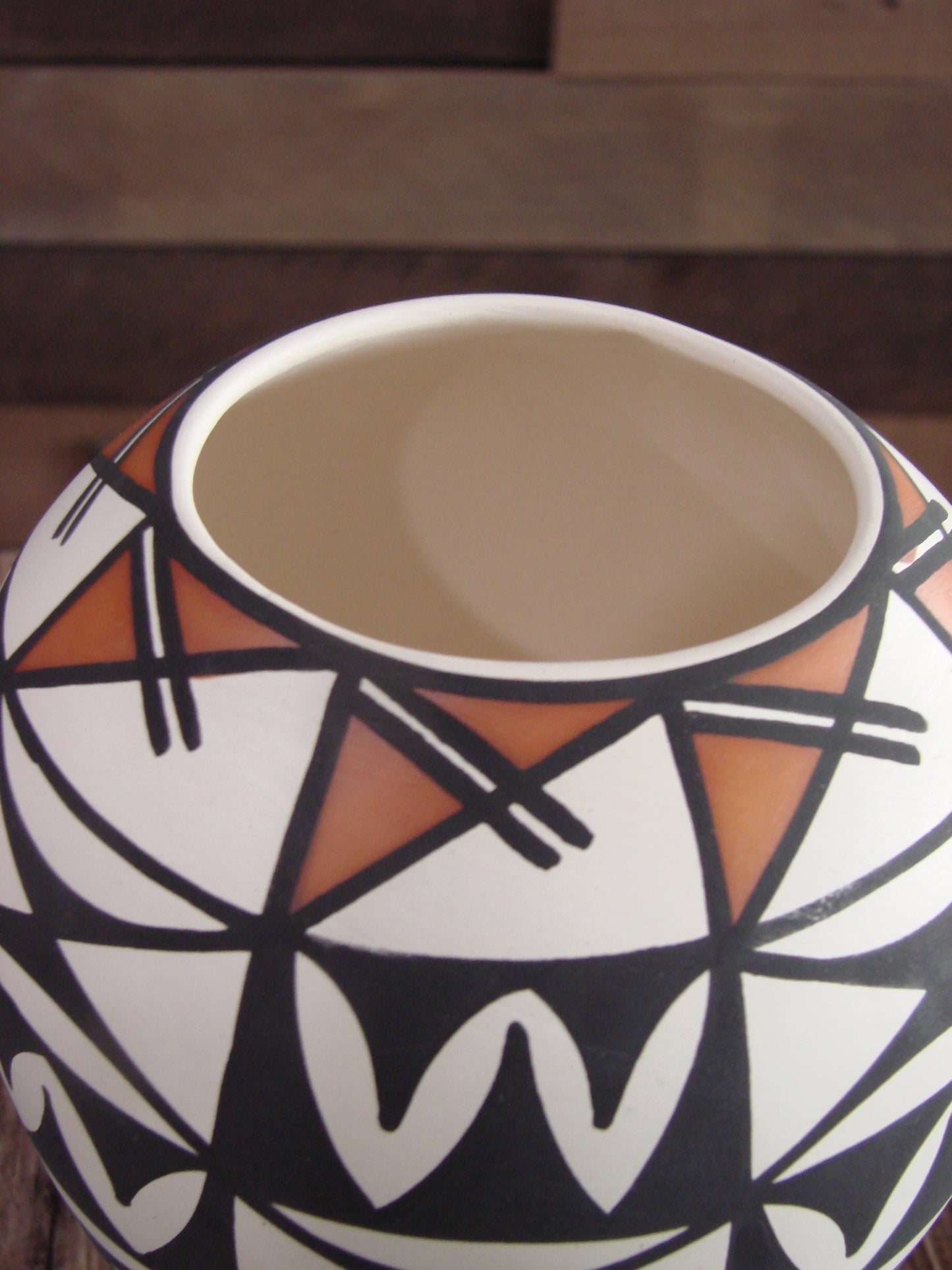Native American Hand Painted Fine Line Acoma Pottery by Waconda