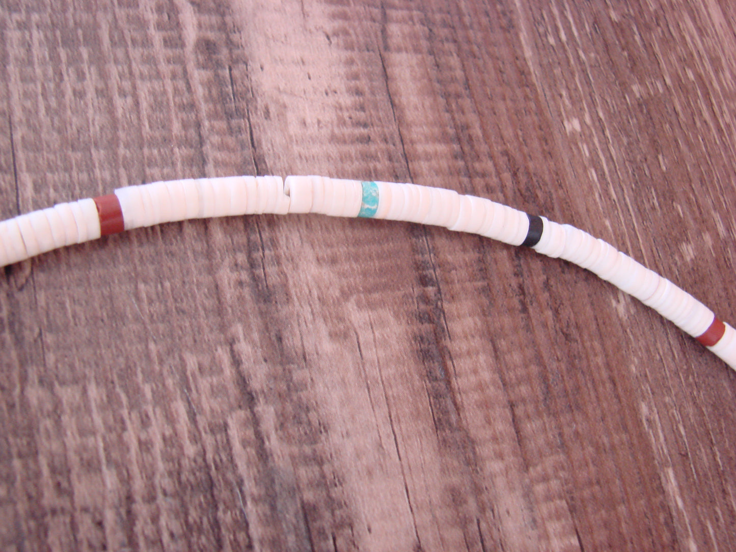 Native American 19" Santo Domingo Multi Stone Heishi Necklace - Crespin