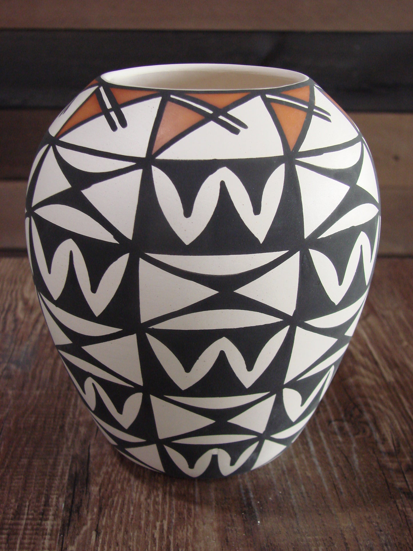 Native American Hand Painted Fine Line Acoma Pottery by Waconda