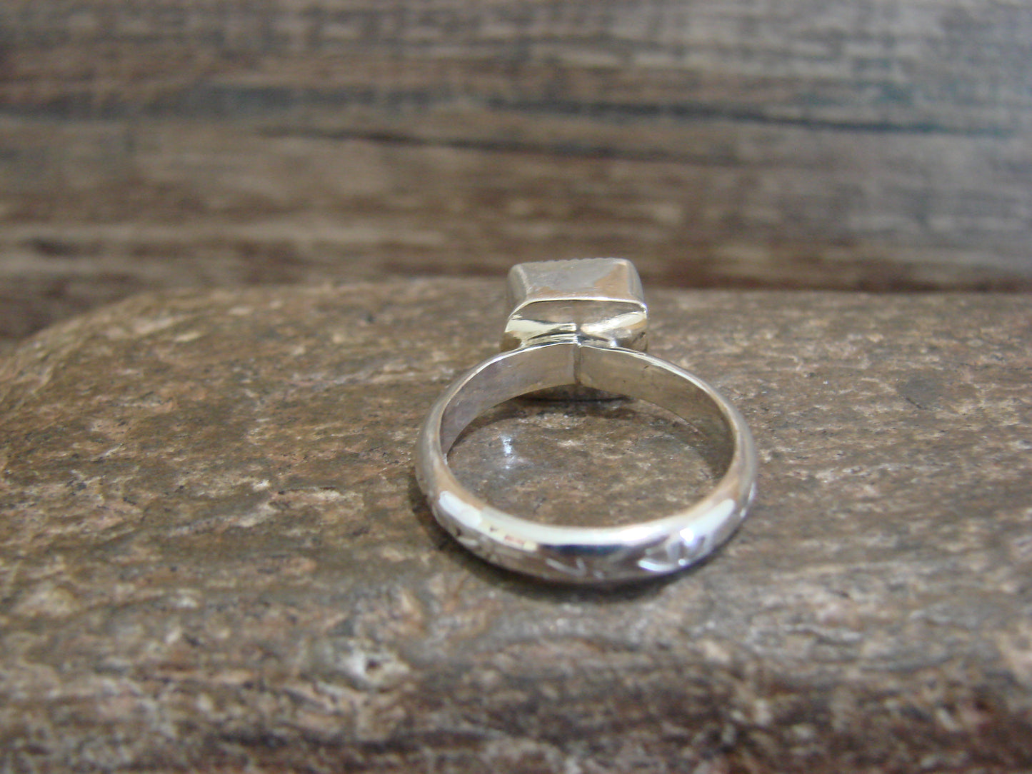 Native American Sterling Silver & Turquoise Ring by Pino - Size 6