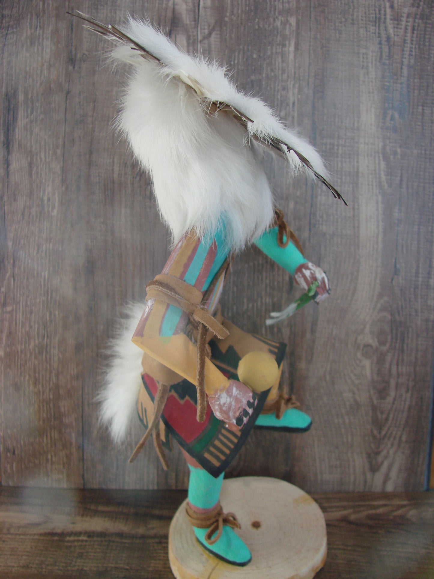 Native American Sun Face Kachina Dancer Signed Tsosie