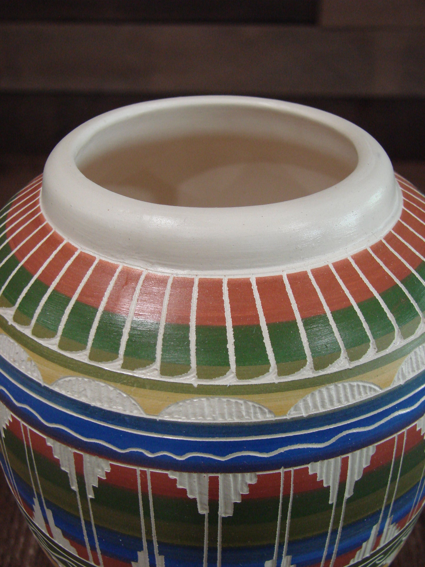 Native American Hand Etched & Hand Painted Pottery - Gilmore