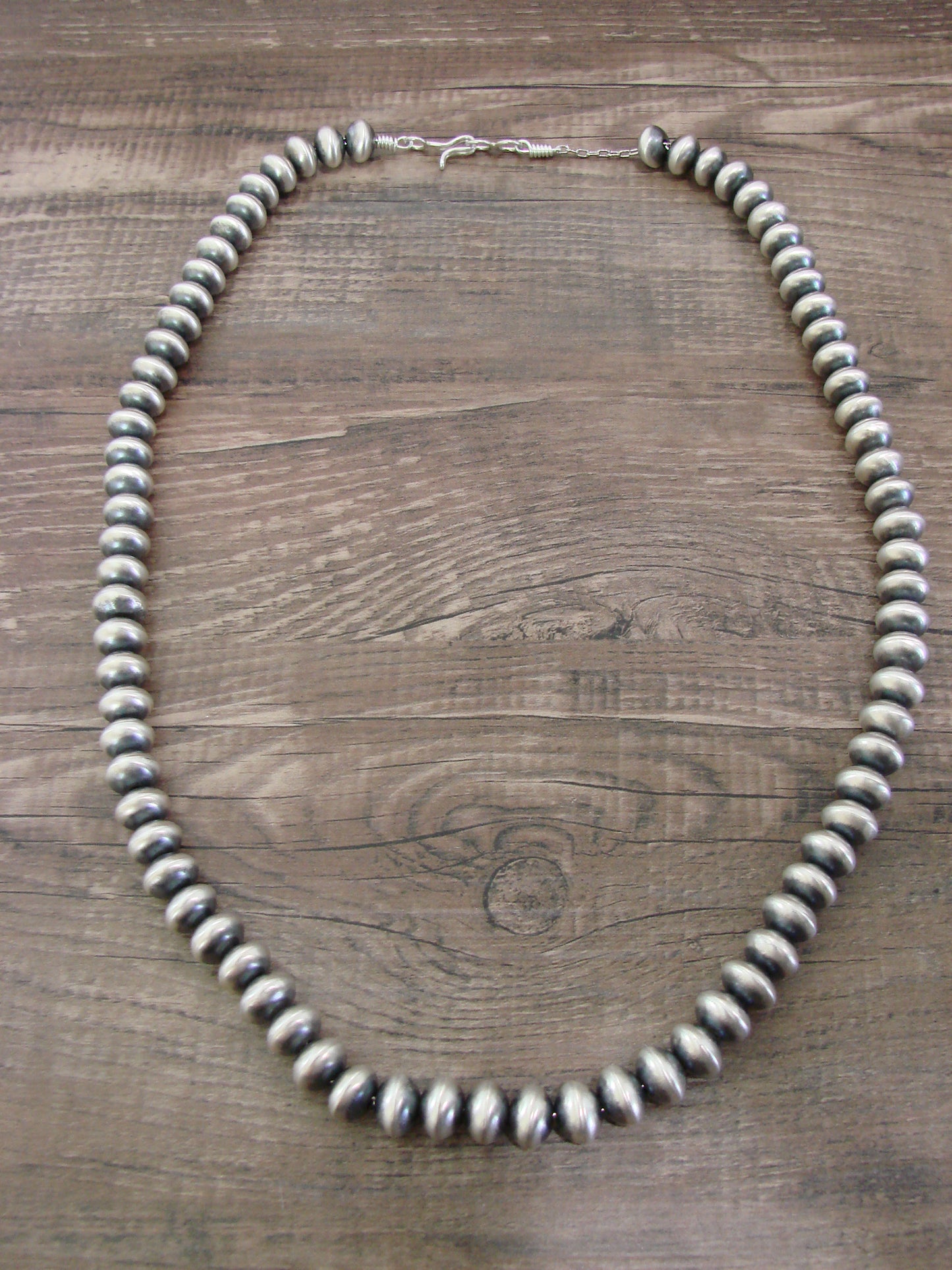 Native American Sterling Silver Navajo Pearl 21" Necklace by Halwood