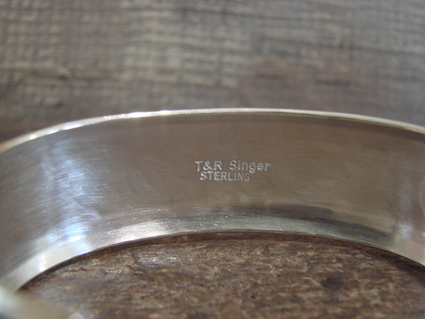 Native American Sterling Silver Petroglyph Bracelet by Singer