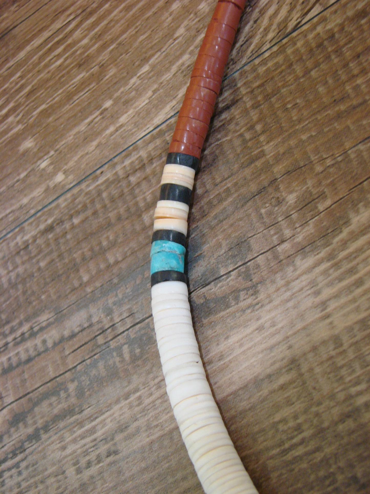 Native American 19" Santo Domingo Multi Stone Heishi Necklace - Crespin