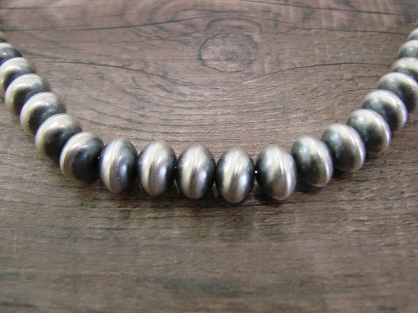 Native American Sterling Silver Navajo Pearl 21" Necklace by Halwood