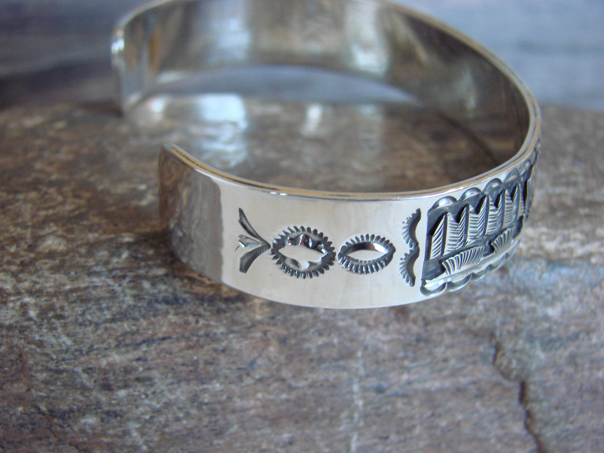 Native American Sterling Silver Horse Bracelet by Delgarito