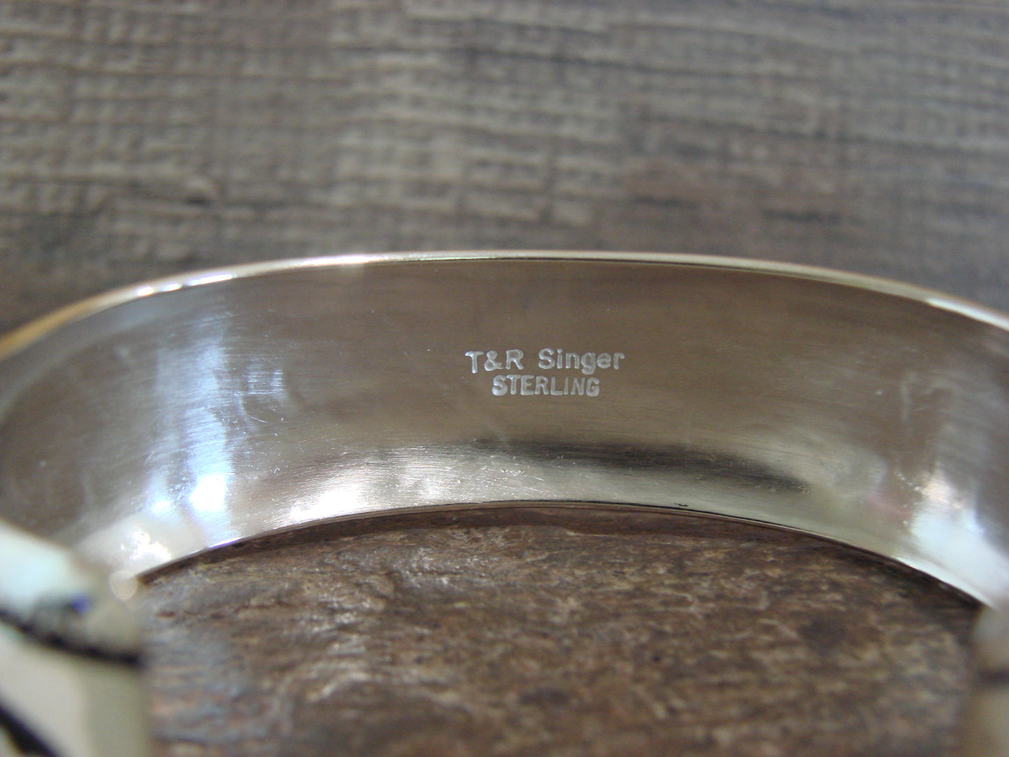 Native American Sterling Silver Petroglyph Bracelet by Singer
