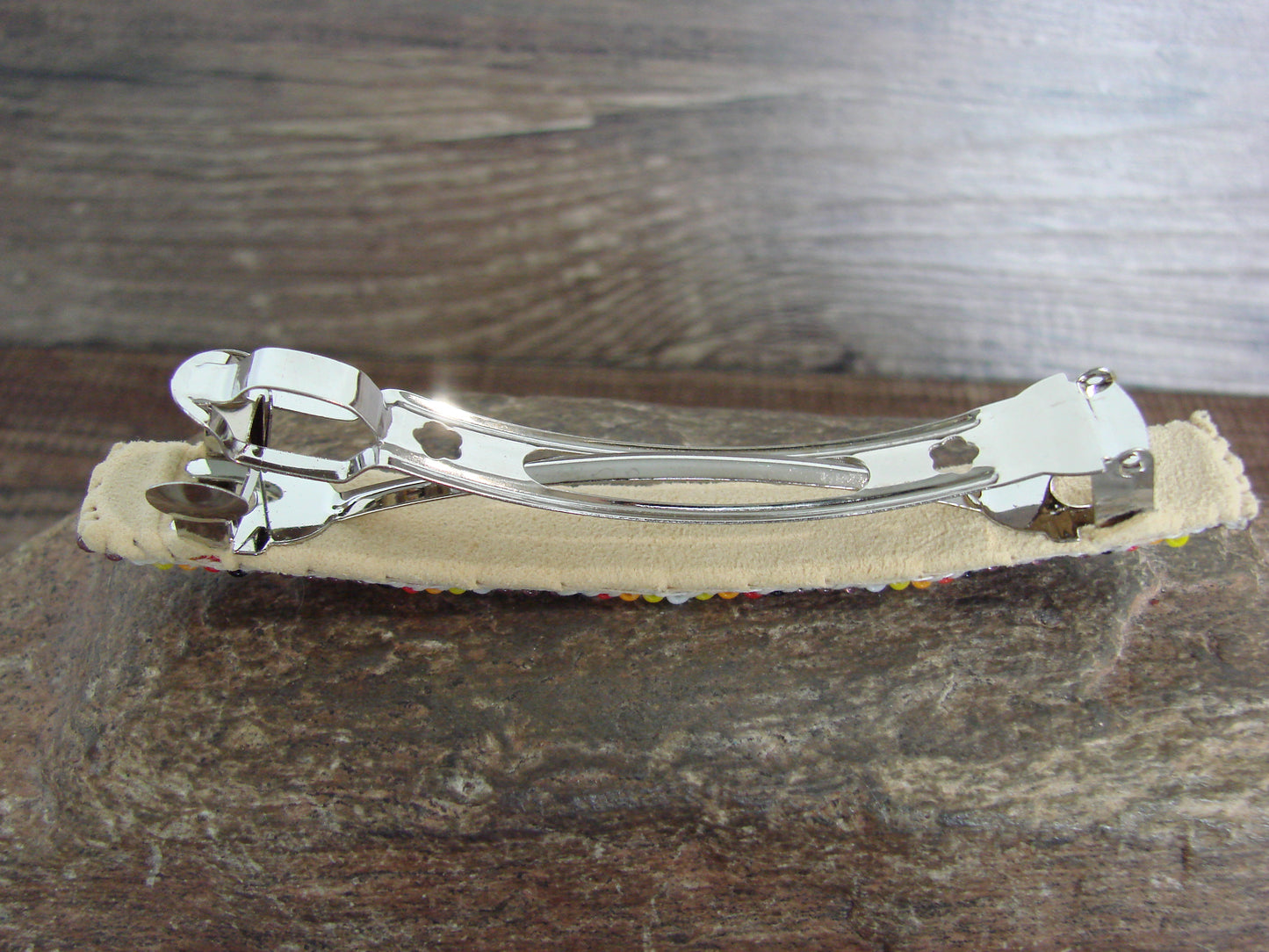 Native American Hand Beaded Hair Barrette by Cleveland