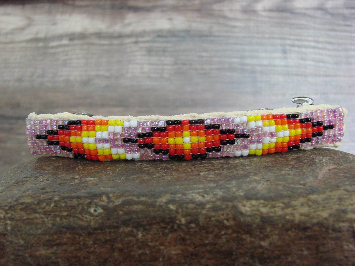 Native American Hand Beaded Hair Barrette by Cleveland