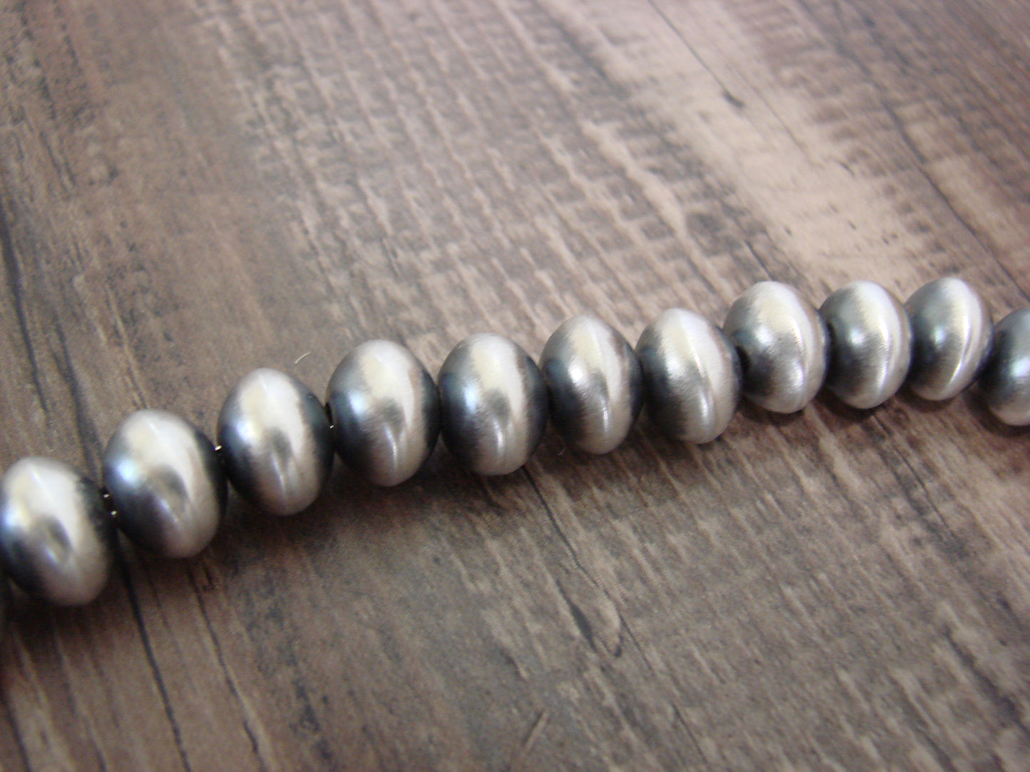 Native American Sterling Silver Navajo Pearl 21" Necklace by Halwood