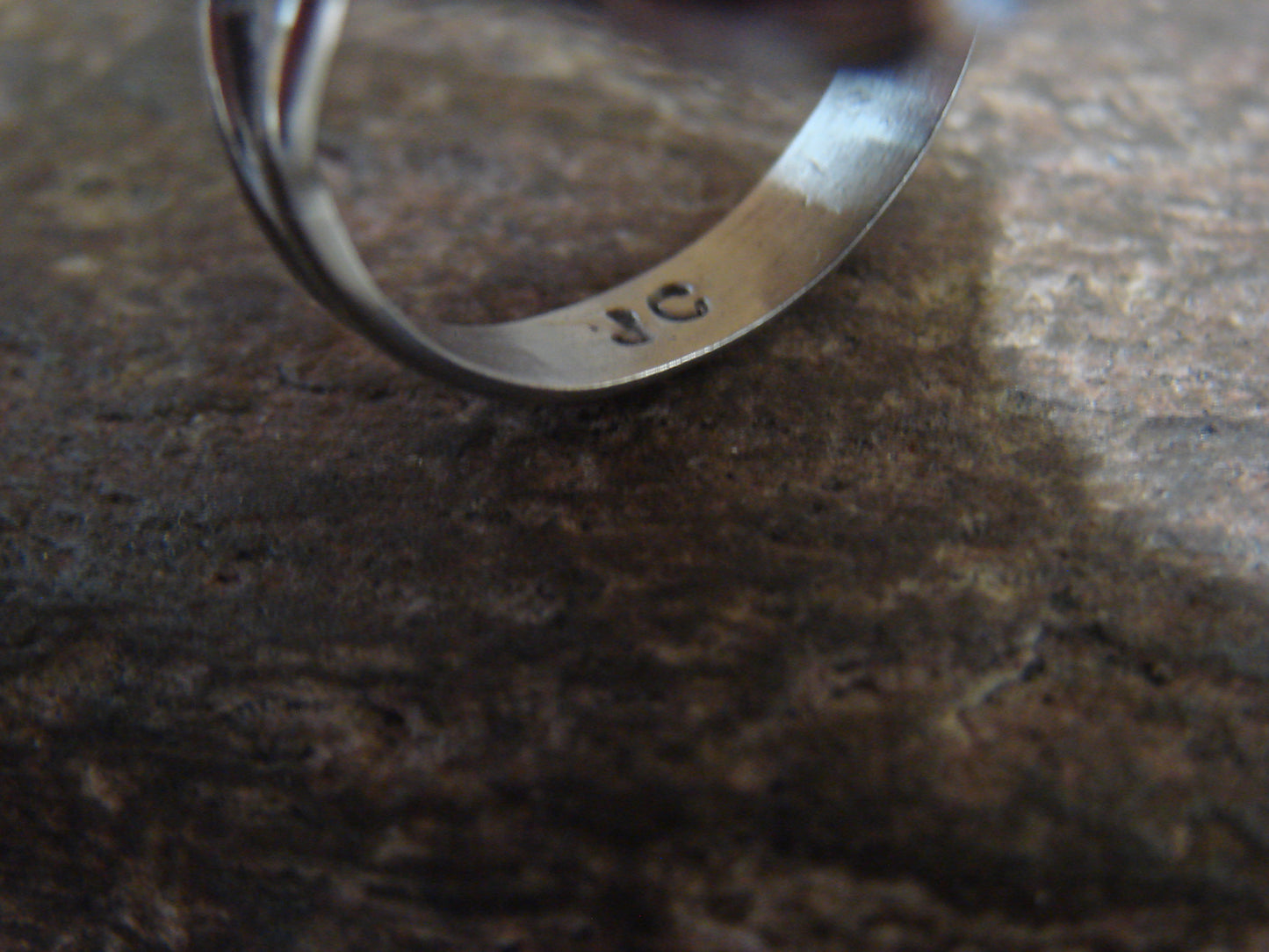 Native American Nickel Silver & Turquoise Ring by Cleveland - Size 10