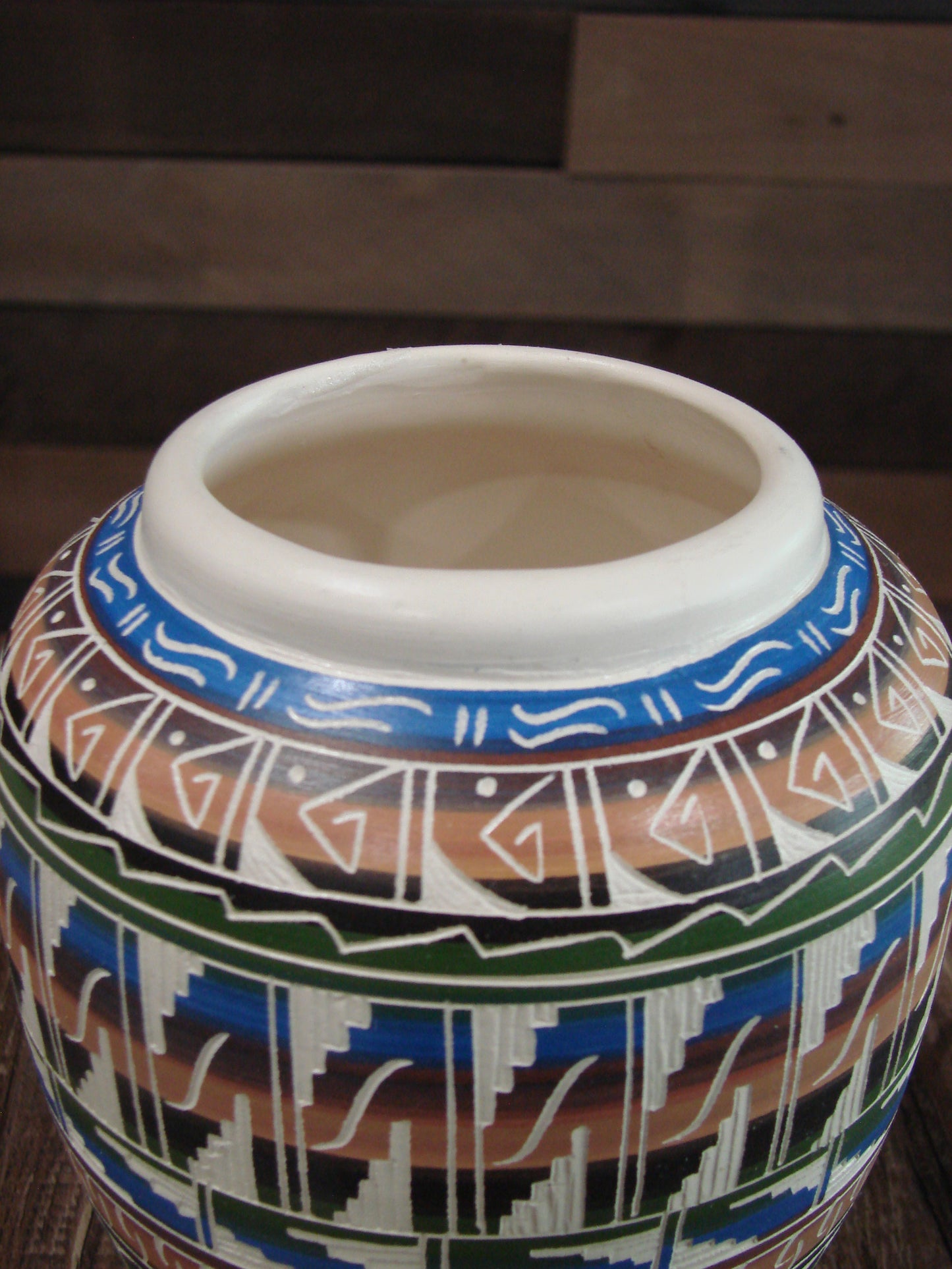 Native American Hand Etched & Hand Painted Pottery - Gilmore