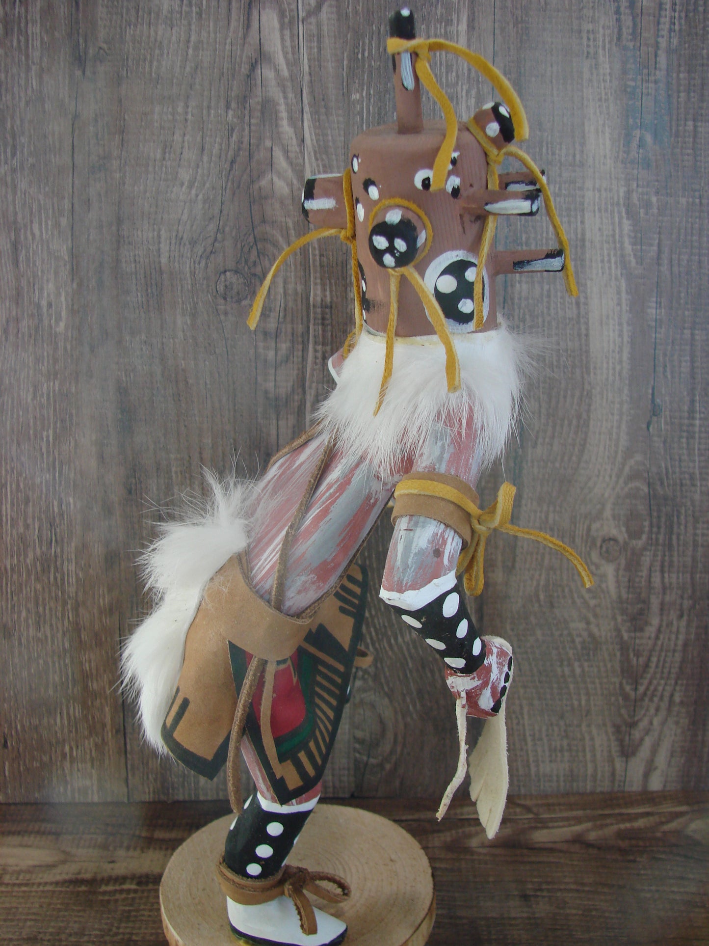 Native American Mud Head Kachina Dancer Signed Tsosie