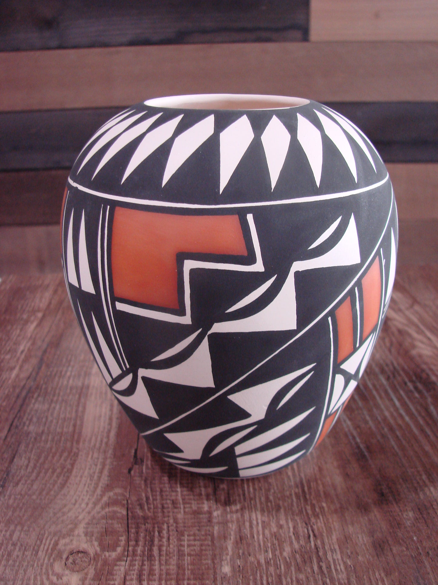 Native American Hand Painted Fine Line Acoma Pottery by Waconda
